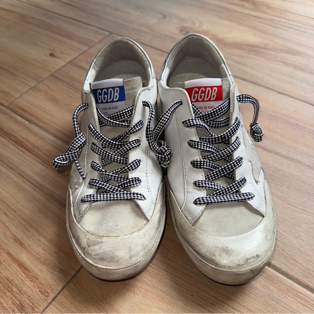 Golden Goose - GGDB White Sneakers with Black Laces